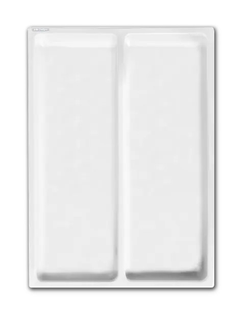 Séparateur de tiroir Artik Designs, modèle 021, blanc, 2 compartiments