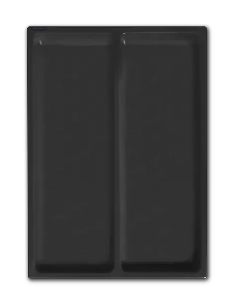 Séparateur de tiroir Artik Designs, modèle 021, noir, 2 compartiments