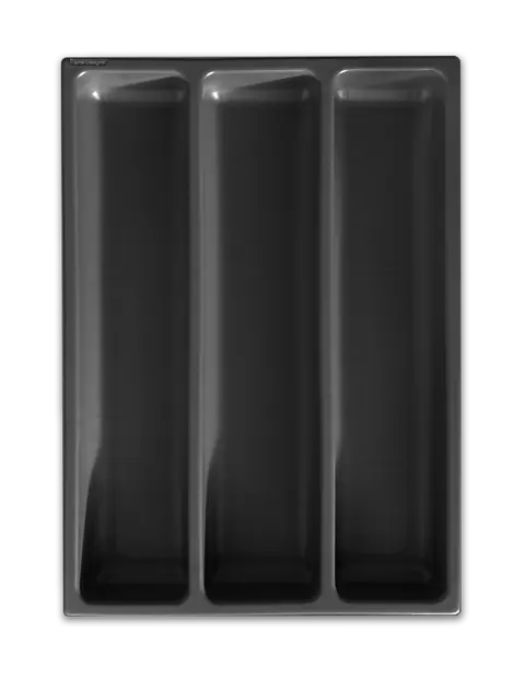 Séparateur de tiroir Artik Designs, modèle 031, noir, 3 compartiments